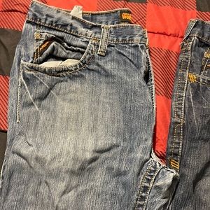 Small hole from welding burn.